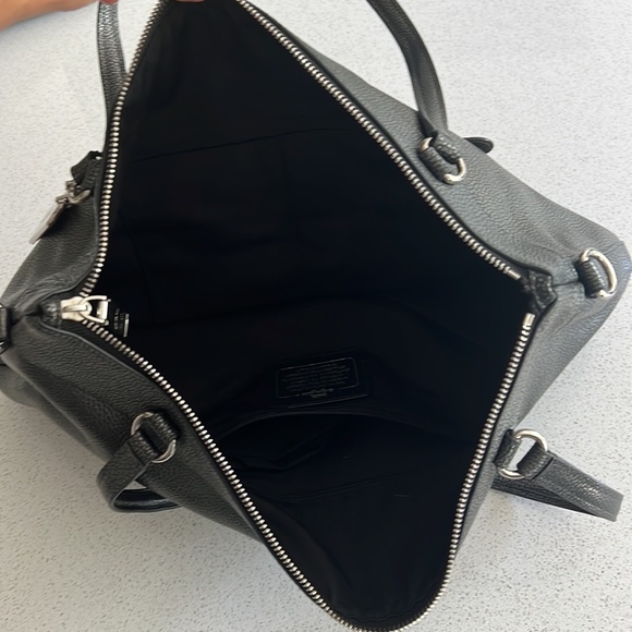 Dark gray Coach purse, excellent condition - Picture 3 of 3